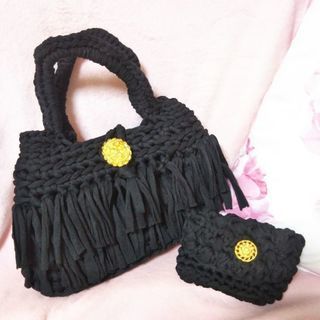 ズパゲッティ　ダブルフリンジマルシェバッグ