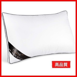 快眠枕 高級ホテル仕様 通気性抜群 詰め物用カバー付 肩こり対策の画像