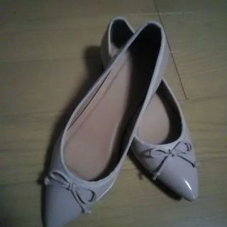 ☆リボン付きピンクパンプス(傷あり)Lsize♪