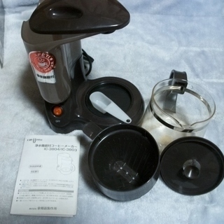 ★先着順 中古  IZUMI CaFETi コーヒーメーカー 紙フィルタータイプ ブラウン IC-3803Tの画像