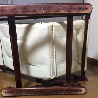 カリモク ロッキングチェア オールドカリモク スライド式の画像