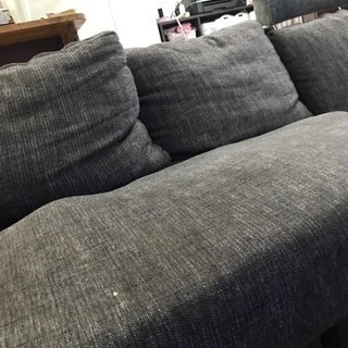 (取り引き中)3人掛け用 オットマン付き ソファー  中古 無料の画像