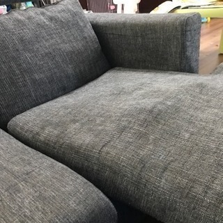 (取り引き中)3人掛け用 オットマン付き ソファー  中古 無料の画像
