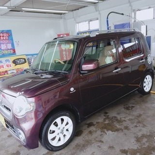 ダイハツ H26年ミラココア プラスX後期型 茶色 赤茶色 車検31年10月 HDDナビ 個人売買 タントムーブラパンワゴンRフレア NBOX エヌボックス Nワゴンの画像