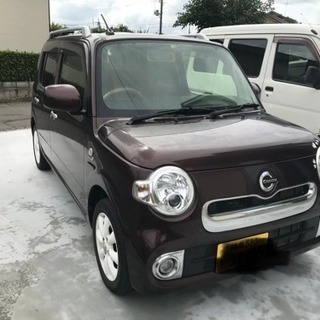 ダイハツ H26年ミラココア プラスX後期型 茶色 赤茶色 車検31年10月 HDDナビ 個人売買 タントムーブラパンワゴンRフレア NBOX エヌボックス Nワゴンの画像