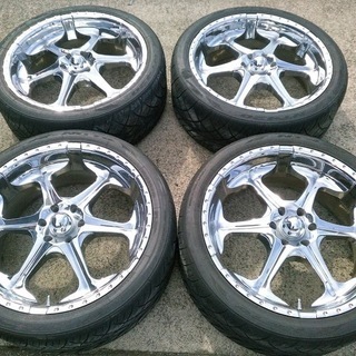 ☆ メッキ ☆24インチ サーフ ランクル パジェロ エスカレード GM サバーバン タホ ブレザー PCD139.7【富山】305/35R24