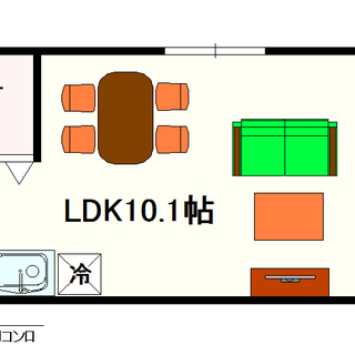 【フジパレスなんばWEST】3号タイプ！1LDKタイプ！ウォーク...