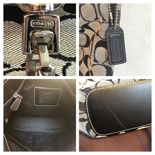 お値下げ！COACH　超美品　シグネチャーバッグ　保存袋・カード付きの画像