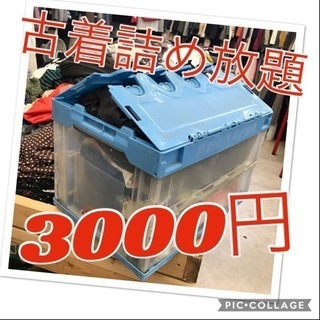 毎日フリマ❗️ 古着詰め放題3000円❗️の画像
