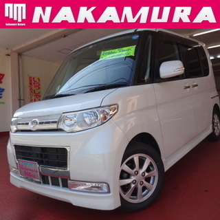 タントカスタムＸリミテッド　左電動スライドドア　禁煙車　走行4....