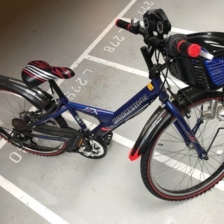 ブリヂストン 子供用自転車 EXジュニア ブルーブラック 美品 