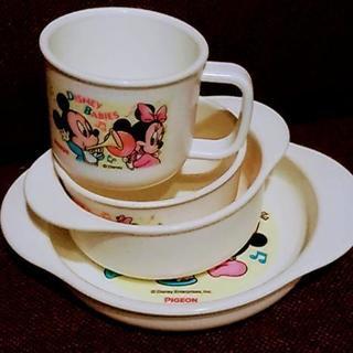②離乳食ベビー食器７点セット(ピジョン、レンジ対応)●