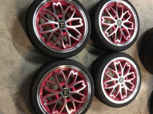 和道 桜 16インチ 4H 100 5.5j 4本