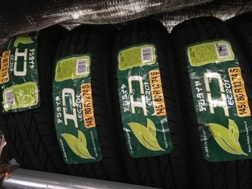 新品 145/80/12  4本set 工賃込み ダンロップ