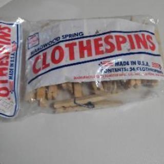 新品＊未使用＊木の洗濯バサミ100本
