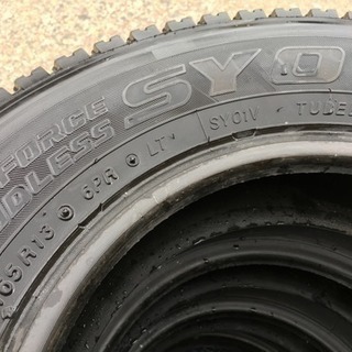 165R13 6PR スタッドレス4本 サクシード、プロボックスなどにの画像