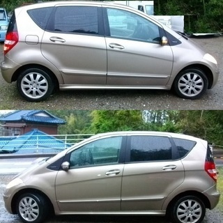 お値下げです：499000を299999へ！メルセデスベンツA170。52000㎞。ゴールド。ナビ／アルミ付。車検は2年付き！の画像