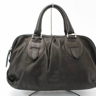 456) 【未使用】BALLY 2WAY ショルダーバッグ ハンドバック　ブラック　黒　バリー