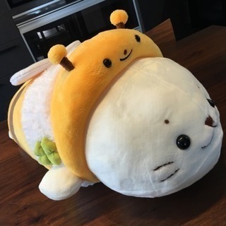 美品【マザーガーデン しろたん ハチに変身 抱きぐるみ 抱き枕 ぬいぐるみ】の画像