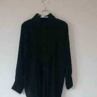 未使用☆blackシフォンロングブラウス☆