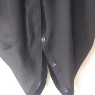 未使用☆blackシフォンロングブラウス☆の画像