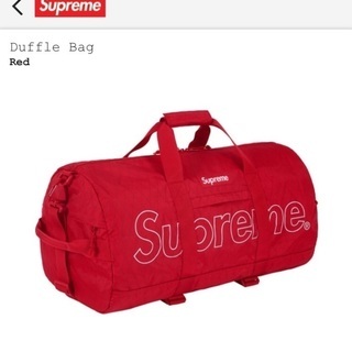 Supreme ダッフルバッグ 赤