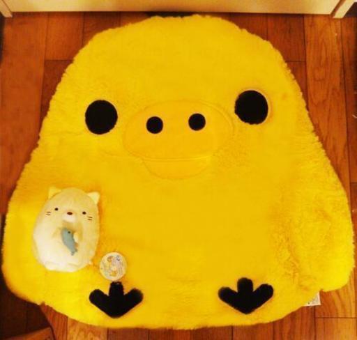 新品未使用品 キイロイトリ　ふわふわマット