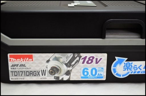 未使用 マキタ 18V 6.0Ah TD171DRGX (W) ホワイト インパクトドライバー 6Ah TD171DRGXW