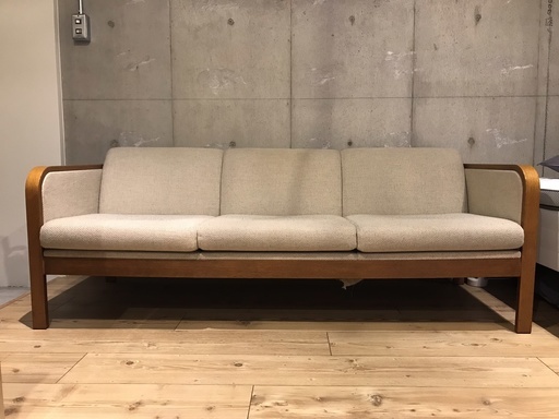 ★値下げしました★　アンティーク家具／天童木工製三人がけソファー