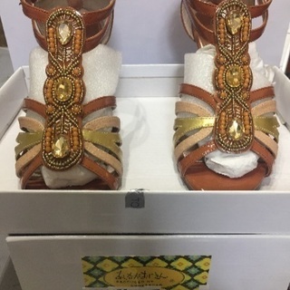 あしながおじさん・デコレーションサンダル24.5cm