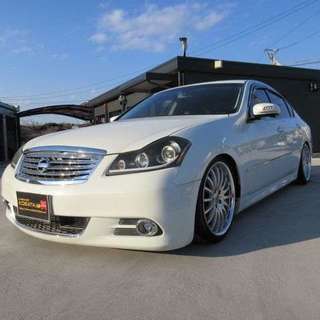 ニッサン　フーガ　３５０ＧＴ　Ｐ　車高調　１９ＡＷ　１年保証付　...