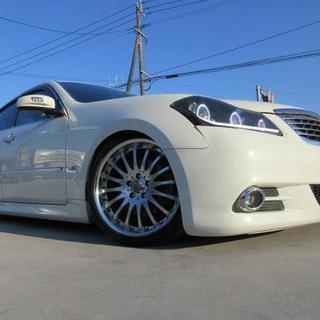 ニッサン　フーガ　３５０ＧＴ　Ｐ　車高調　１９ＡＷ　１年保証付　カーローン：支援対象車の画像