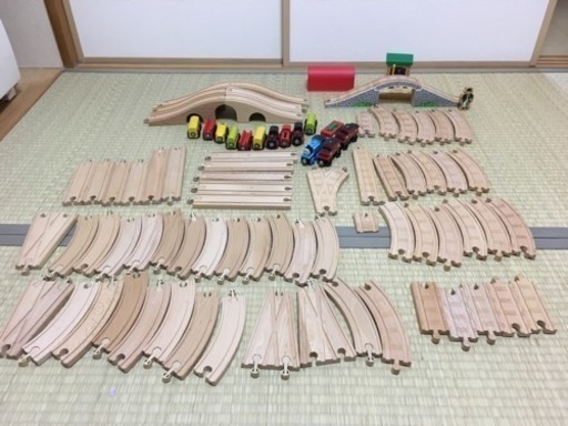 トーマス IKEA 線路と列車 木製オモチャ レール 電車
