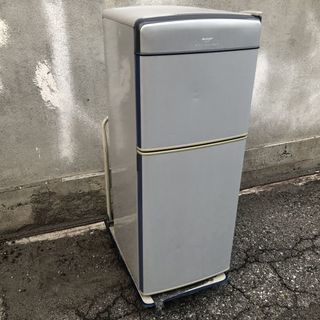 ★ 動作〇 ★ 冷凍冷蔵庫 SHARP SJ-14G -S 140L [H1219 x W475 x D563 mm] ◆ シャープ 2003年製の画像