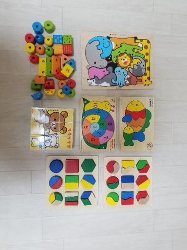 子供　木製　おもちゃ　パズル