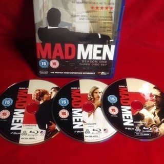 送料込Blu-ray 3枚組MADMEN SEASON ONE 英語版