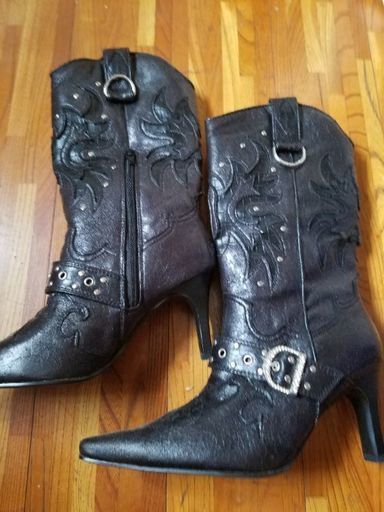 レディス新品黒ショートブーツ