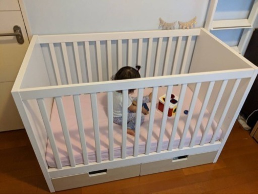 IKEA ベビーベッド マットレス カバー STUVA