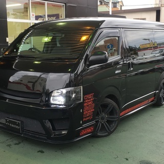 ハイエース　ｽｰﾊﾟｰGLワイド　ｴｱﾛ　ﾊﾞｯﾄﾞﾌｪｲｽ　社...