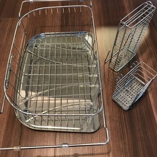 【値下げしました】水切りバスケット 包丁、箸立て付き