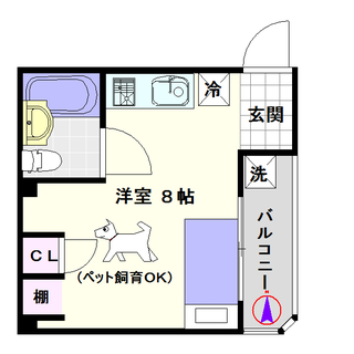 🌟ジモティー限定格安プラン🌟【タカラハイツ敷津】2号タイプ！1Ｒ...