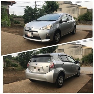 アクア 25年式 車検ほぼ2年  ナビ☆ワンセグTV付き！ 期間限定SALE！！の画像