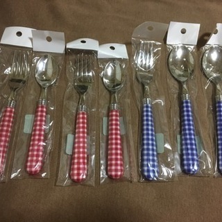 ❤︎新品フォーク&スプーン大 小 7本✋の画像