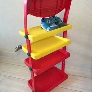 シューズラック ベビー キッズ用 靴 棚 可愛い 玄関にの画像