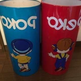 ペコちゃんポコちゃんゴミ箱の画像