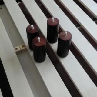 無料　すのこベッド　シングル　ブラウンの画像