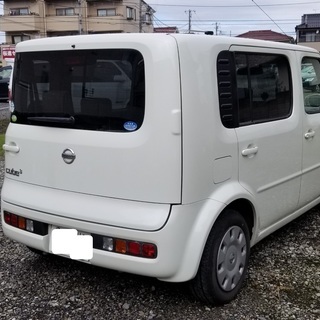 日産キューブキュービック　プラスコンラン　車検31年6月　社外インダッシュナビ＆ＥＴＣ　スエード調ベージュシートの画像