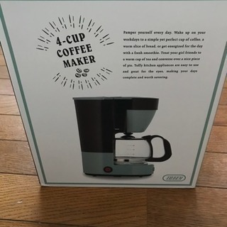 【新品未使用】4cupコーヒーメーカー(最終値下げ)の画像
