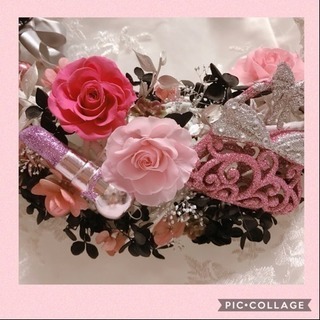 プリザーブドフラワーのクレッセントリース🎀の画像