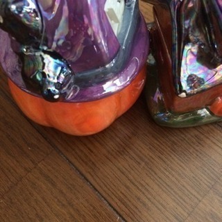 ハロウィン かぼちゃ陶器小物入れの画像
